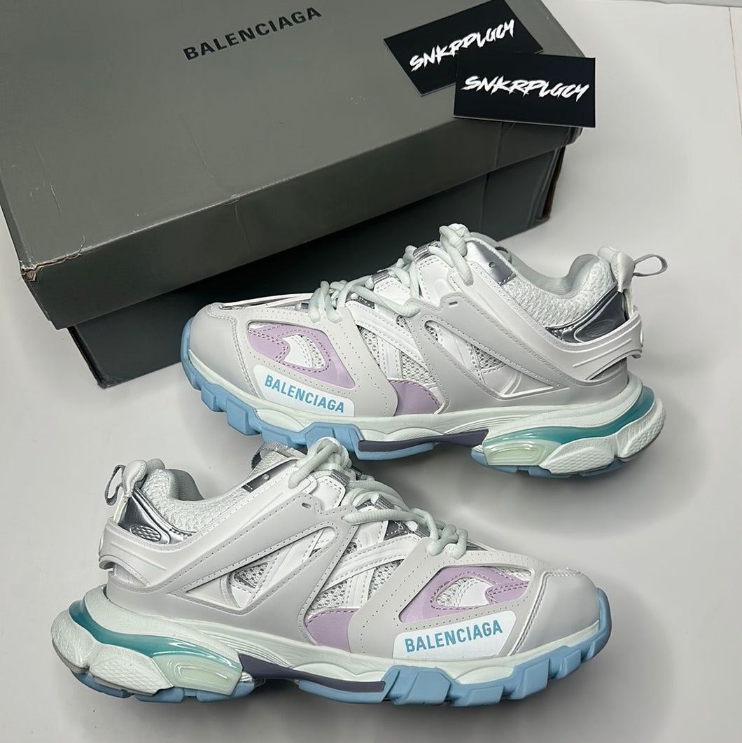 BALENCIAGA TRACK RUNNER / WHITE, BABY BLUE, VIOLET