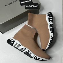 Load image into Gallery viewer, BALENCIAGA ACTIVE SPEED GRAFFITI / BEIGE &amp; BLACK
