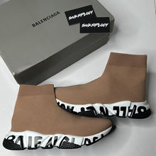 Load image into Gallery viewer, BALENCIAGA ACTIVE SPEED GRAFFITI / BEIGE &amp; BLACK
