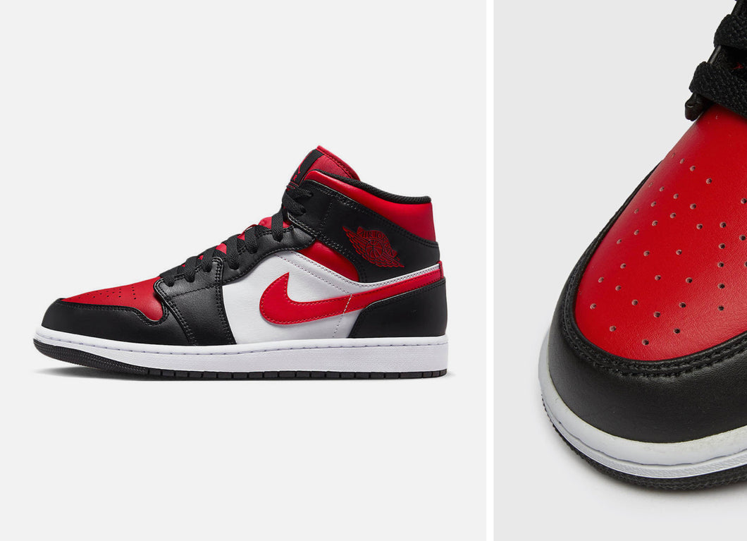 AIR JORDAN 1 MID “BRED TOE”