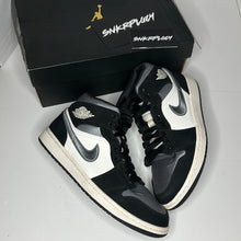 Load image into Gallery viewer, AIR JORDAN 1 MID “SATIN / SMOKE GREY”
