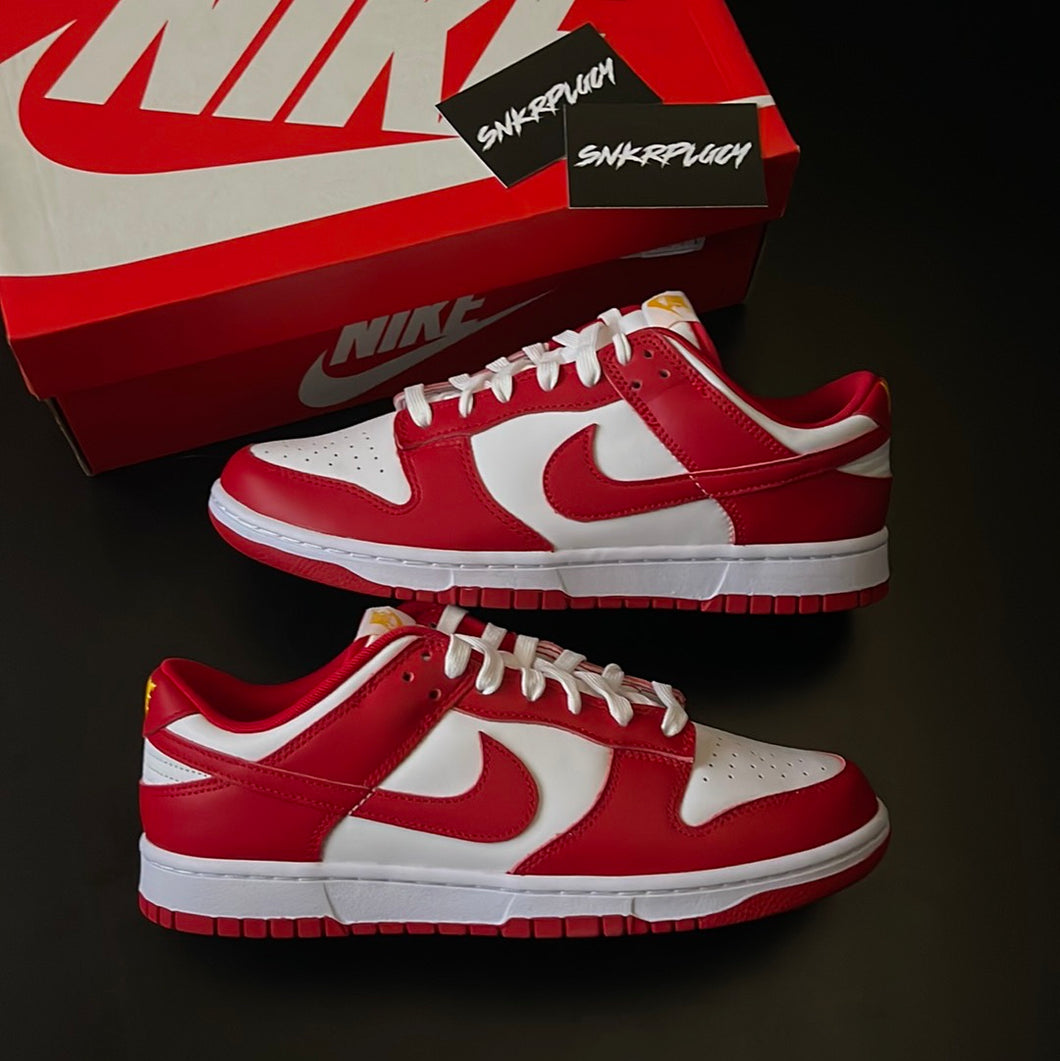 NIKE DUNK LOW USC “GYM RED / WHITE”