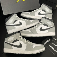 Load image into Gallery viewer, AIR JORDAN 1 MID “SMOKE GREY / BLACK”
