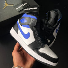 Load image into Gallery viewer, AIR JORDAN 1 MID “WHITE / BLACK ROYAL”
