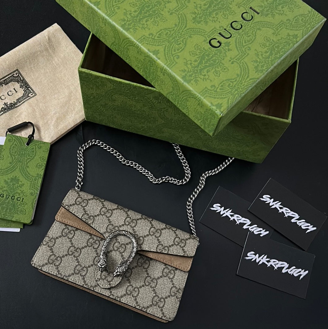 GUCCI DIONYSUS GG SUPREME SUPER MINI BAG