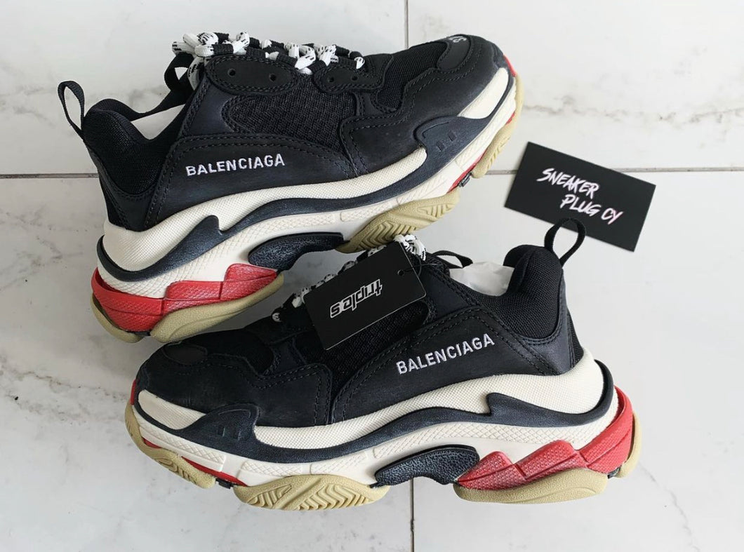 BALENCIAGA TRIPLE S “BLACK / RED