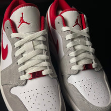 Load image into Gallery viewer, AIR JORDAN 1 LOW SE “LIGHT SMOKE GREY / RED”
