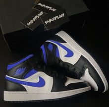 Load image into Gallery viewer, AIR JORDAN 1 MID “WHITE / BLACK ROYAL”
