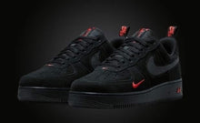 Load image into Gallery viewer, NIKE AIR FORCE 1 LOW | BLACK/GREY/RED
