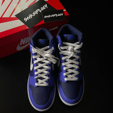 Load image into Gallery viewer, NIKE DUNK HIGH “OBSIDIAN” MEDIUM BLUE/NAVY
