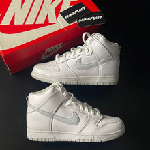 Load image into Gallery viewer, NIKE DUNK HIGH “WHITE PURE PLATINUM”
