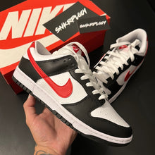 Load image into Gallery viewer, NIKE DUNK LOW “BLACK / RED / WHITE”
