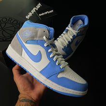 Load image into Gallery viewer, AIR JORDAN 1 MID “UNC / UNIVERSITY BLUE”
