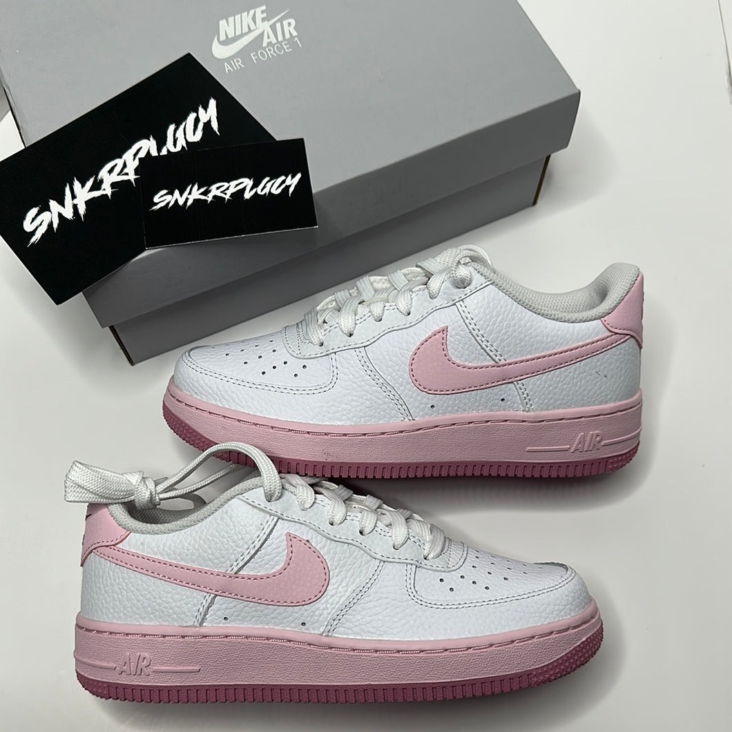 NIKE AIR FORCE 1 (GS) | WHITE/PINK