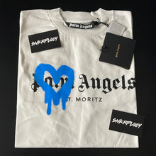 Load image into Gallery viewer, PALM ANGELS T-SHIRT “ST. MORITZ” WHITE/BLUE
