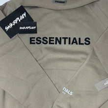 Load image into Gallery viewer, FEAR OF GOD X ESSENTIALS PULLOVER HOODIE APPLIQUÉ LOGO / OLIVE/KHAKI
