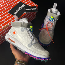 Load image into Gallery viewer, OFF-WHITE x NIKE AIR FORCE 1 MID “WHITE”
