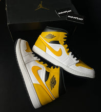 Load image into Gallery viewer, AIR JORDAN 1 MID “UNIVERSITY GOLD”
