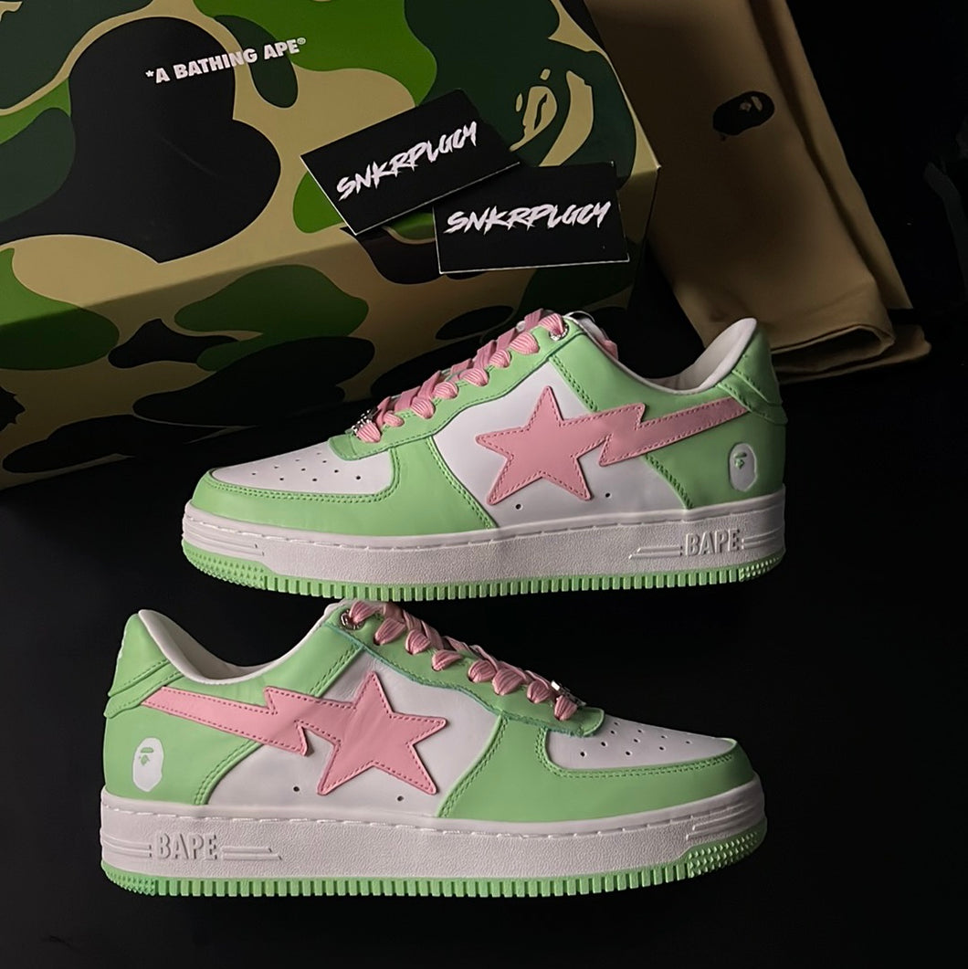 A BATHING APE BAPSTA / PASTEL GREEN