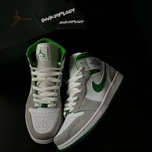 Load image into Gallery viewer, AIR JORDAN 1 MID “GREY GREEN”
