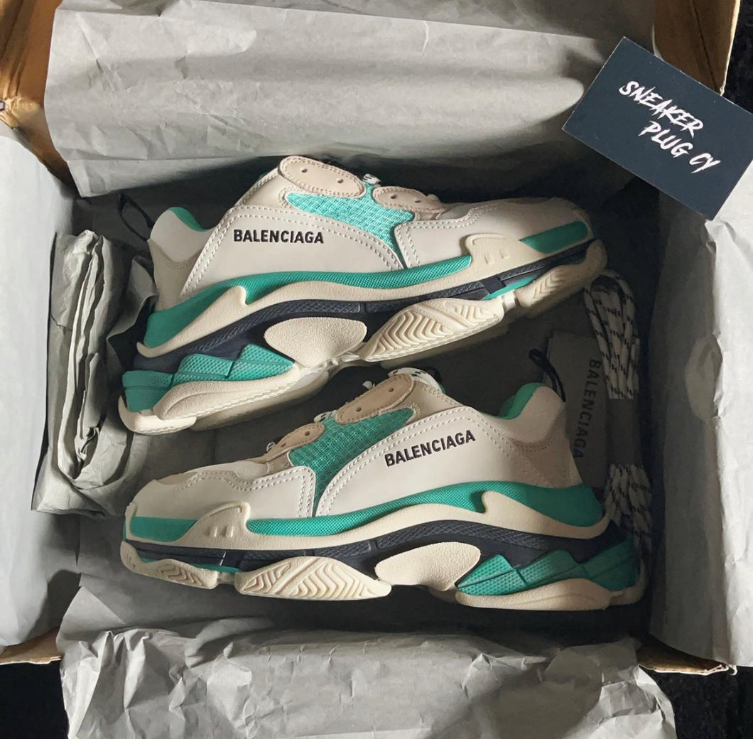 BALENCIAGA TRIPLE S “TURQUOISE/WHITE”