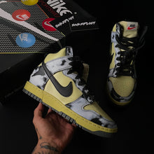 Load image into Gallery viewer, NIKE DUNK HIGH 1985 SP “BLACK/LEMON DROP/SATURN”
