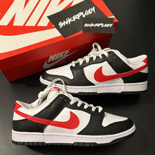 Load image into Gallery viewer, NIKE DUNK LOW “BLACK / RED / WHITE”
