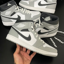 Load image into Gallery viewer, AIR JORDAN 1 MID “SMOKE GREY / BLACK”
