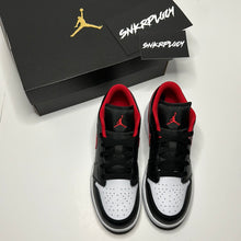 Load image into Gallery viewer, AIR JORDAN 1 LOW - BLACK/WHITE/RED
