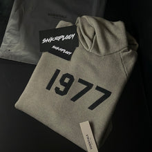 Load image into Gallery viewer, ESSENTIALS x FEAR OF GOD “1977” KNITTED HOODIE
