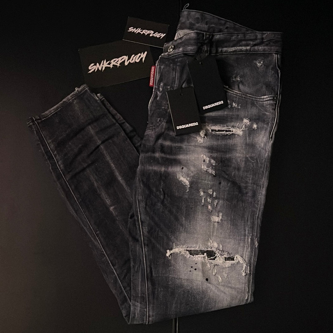 DSQUARED BLACK “SUPER TWINKY” DENIM JEANS