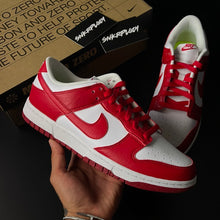 Load image into Gallery viewer, NIKE DUNK LOW “NEXT NATURE” WHITE / GYM RED
